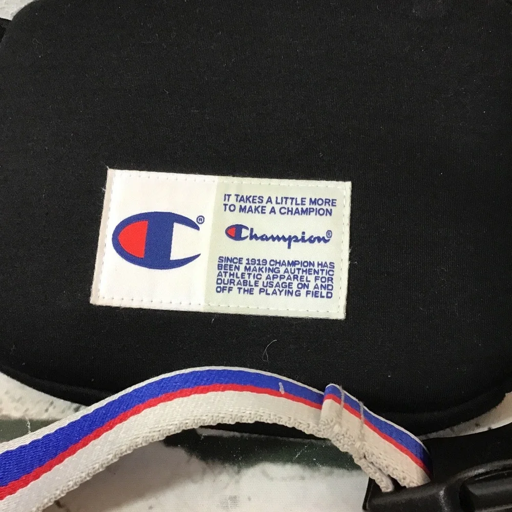 Champion‎ Big C Fanny Pack Neoprene Waist Pack Bum Bag Black Insulated